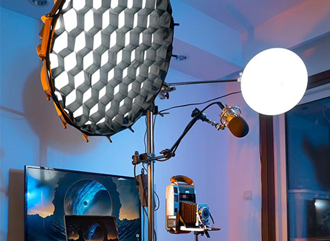 How do content creators now build their own 1-square-meter studios?